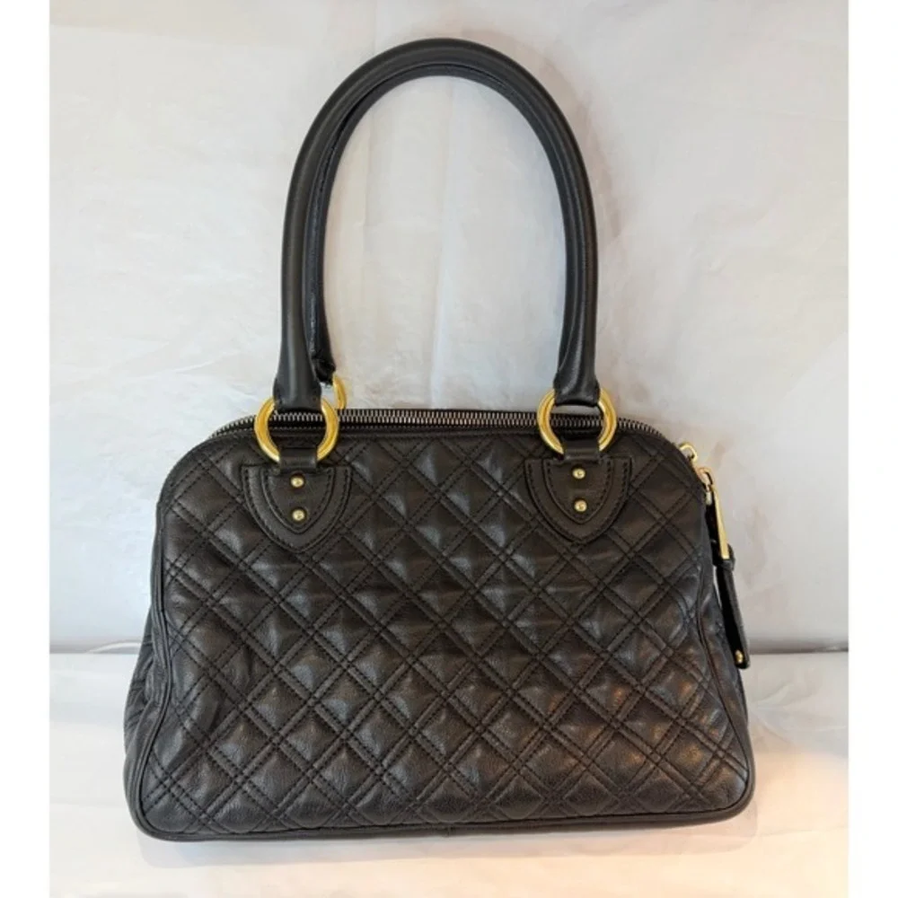 MARC‎ JACOBS Venetia quilted black leather satchel